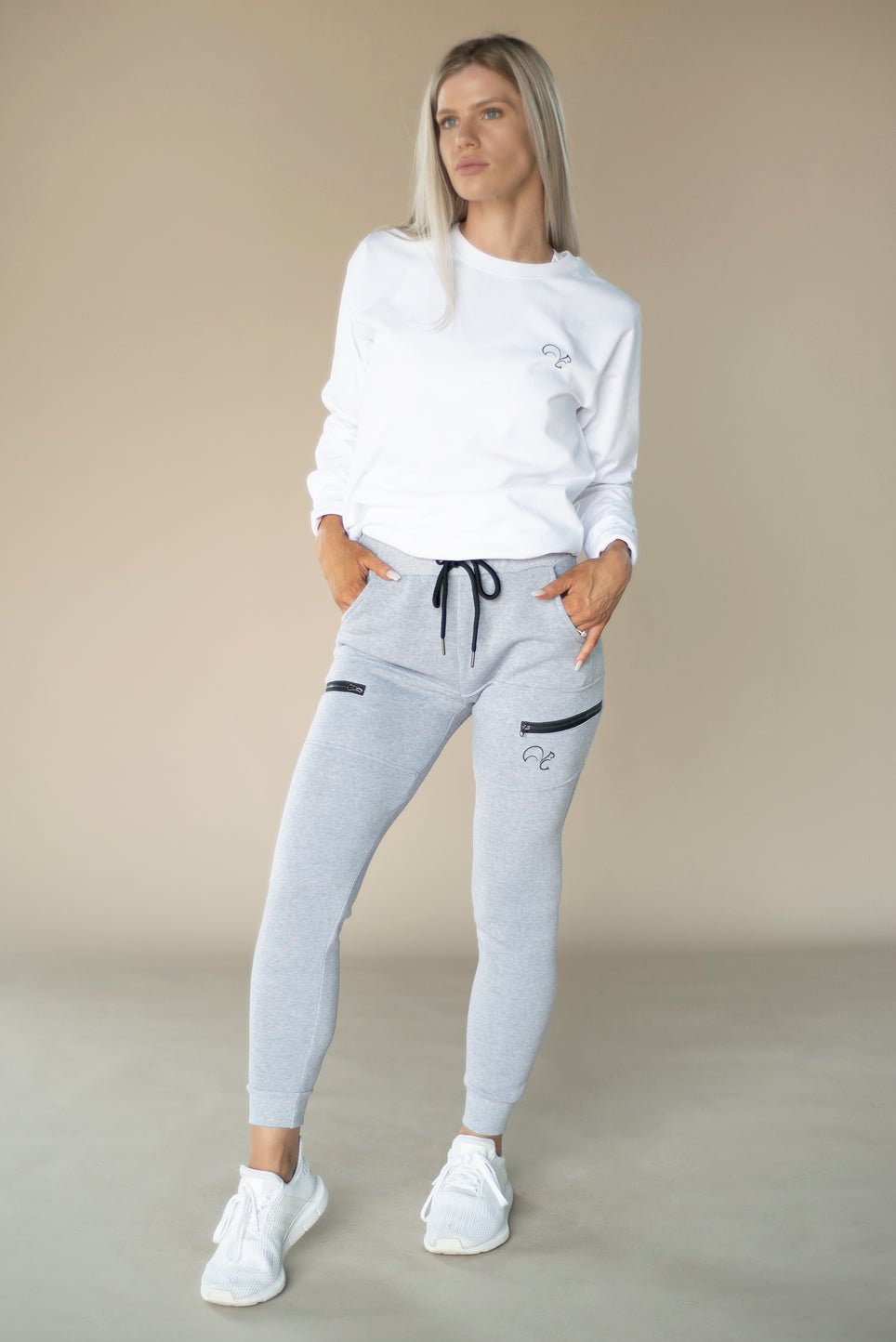 Unisex Relaxed Trackie - Stone - Fit-SquirrelTrackieSStone